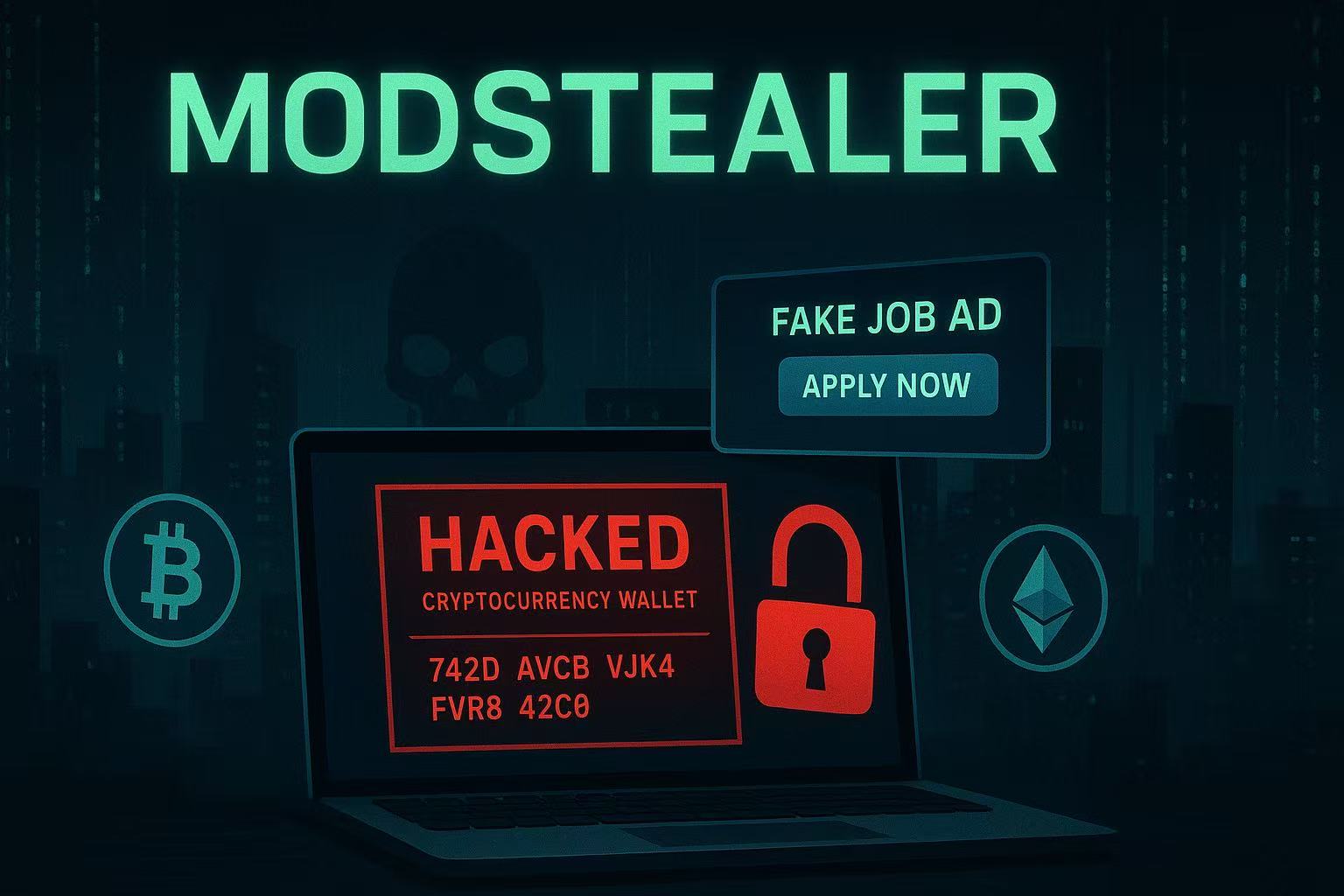 假招聘廣告暗藏加密駭客！惡意軟體ModStealer專竊用戶資料，瞄準加密貨幣錢包