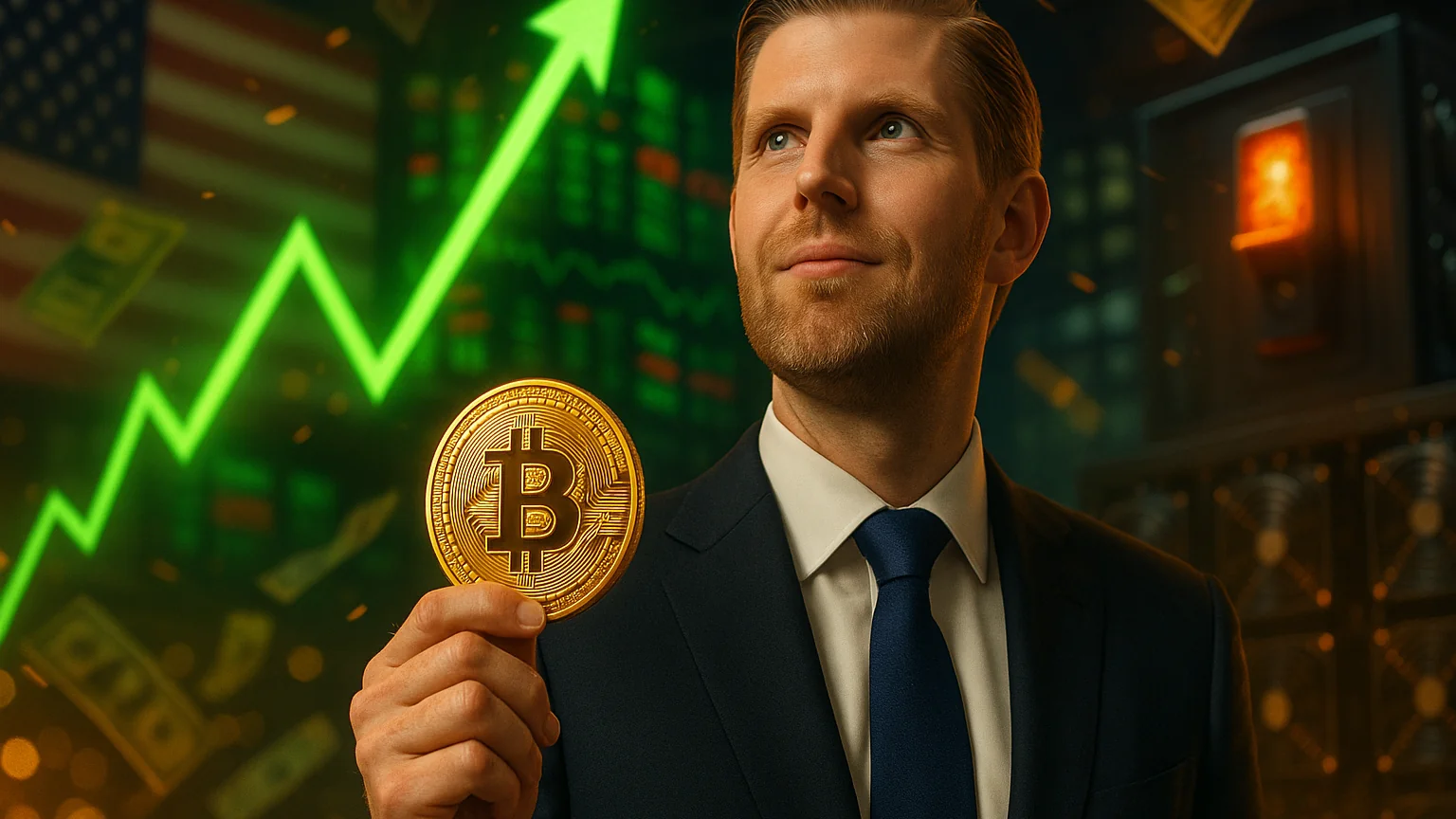 川普礦企ABTC上市暴漲90%到熔斷，次子Eric Trump持股進帳五億美元