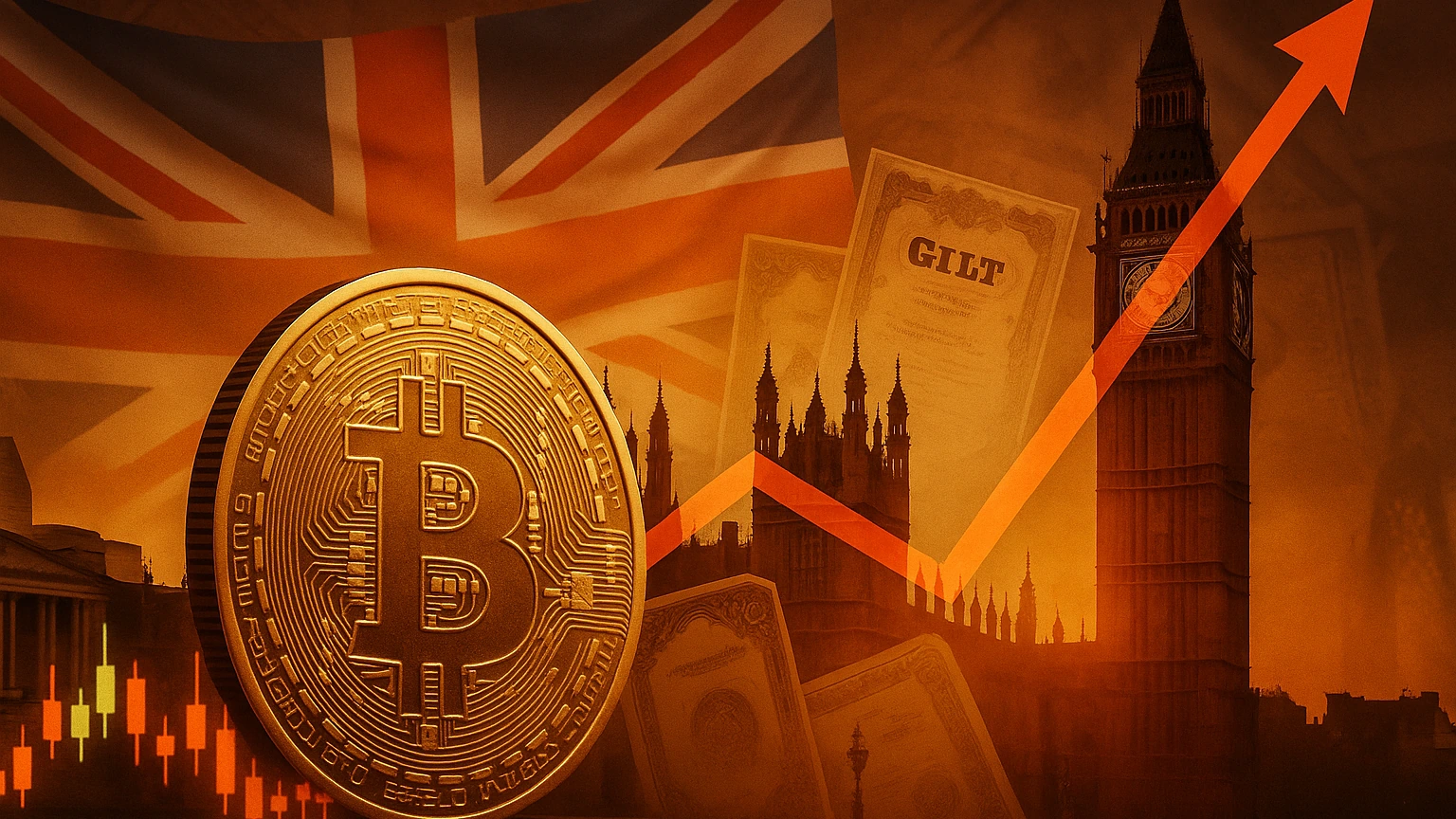 比特幣震盪109000美元，英債殖利率創20年新高、市場觀望九月降息