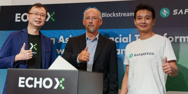 Blockstream、Safeheron 與 EchoX 攜手啟動亞洲鏈上金融新典範，聚焦比特幣與 RWA 策略整合