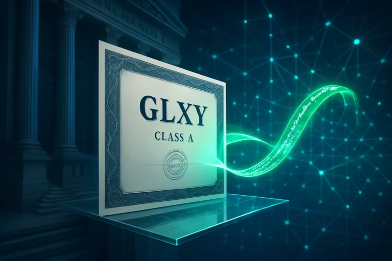 Galaxy Digital開放股票代幣化！合作Superstate將GLXY上鏈，未來將接入AMM與DeFi應用