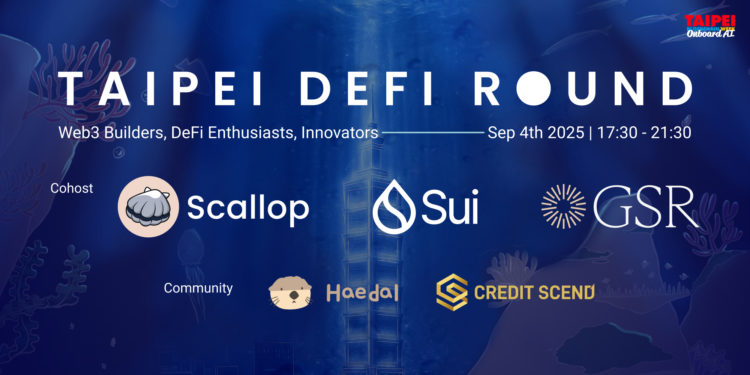 TAIPEI DEFI ROUND 線下交流會：Scallop x Sui x GSR 探討去中心化金融趨勢