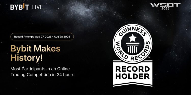 Bybit WSOT 交易大賽創金氏世界紀錄™，締造單日最多線上參賽人數里程碑