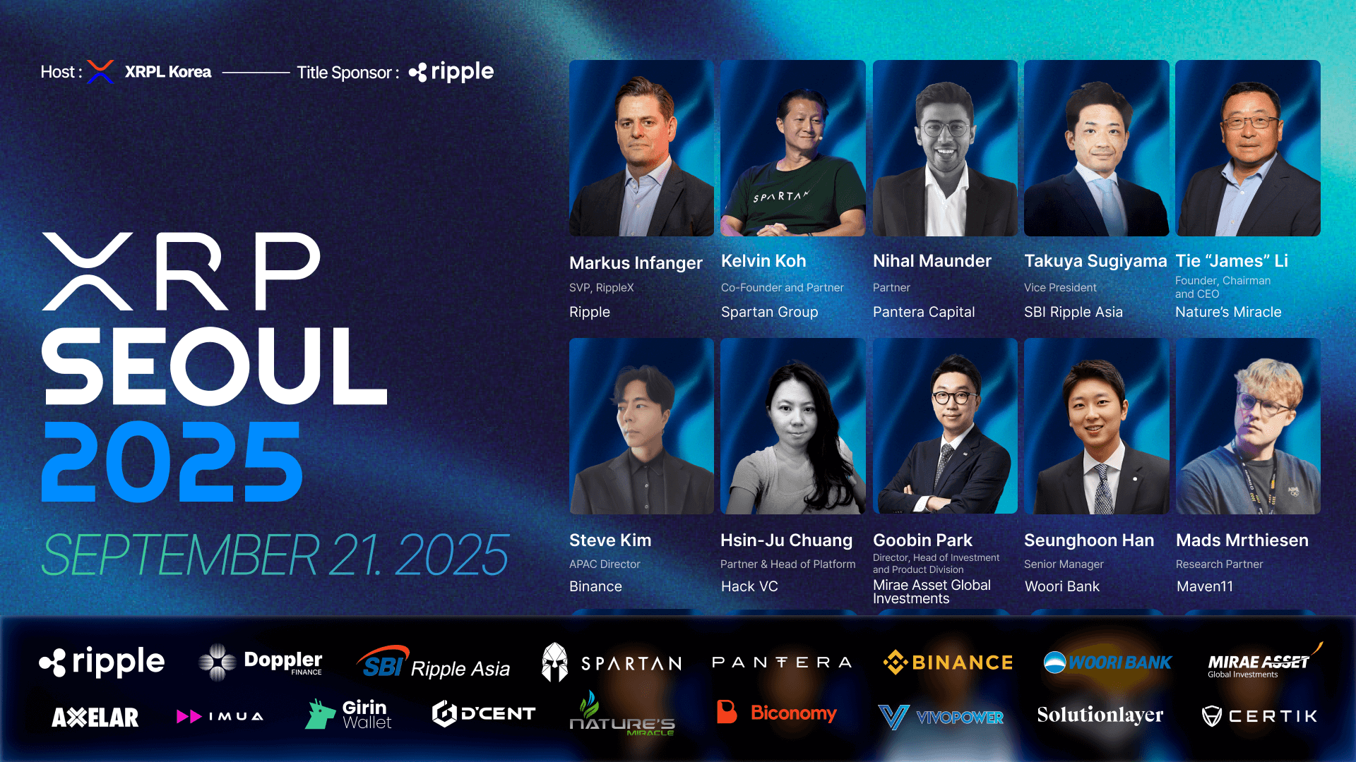 「XRP Seoul 2025」啟動！9/21 於首爾江南區 COEX 舉行
