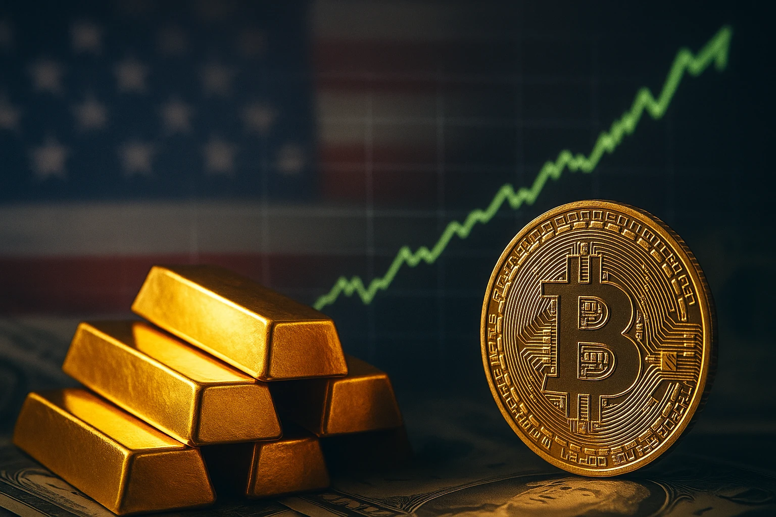 黃金創歷史新高3500美元，下個輪到比特幣？