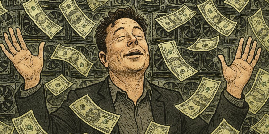 musk | 動區動趨-最具影響力的區塊鏈新聞媒體 馬斯克:想賺錢?買滿滿的GPU!但中間「投資步驟」他藏著不說