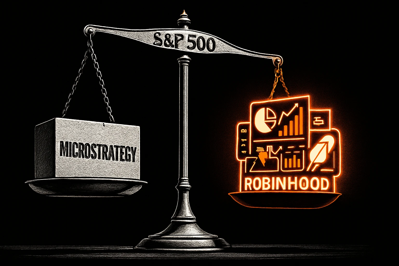 微策略「未入榜標普500」三個原因成 MSTR 絆腳石；Robinhood 獲選盤後跳漲 7%