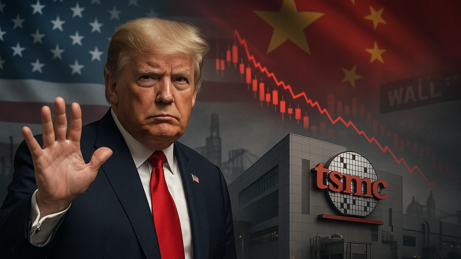川普封殺台積電南京廠「撤銷對中供應豁免」，美股ADR一度崩3%