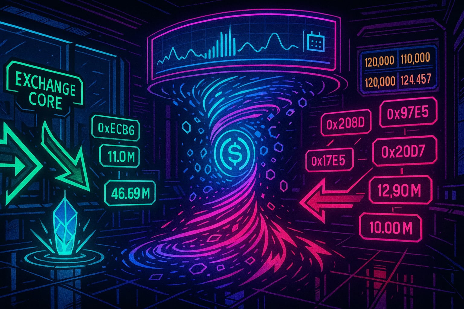 大波動預報：Hyperliquid 巨鯨大筆 USDC 進出單日超 1 億美元