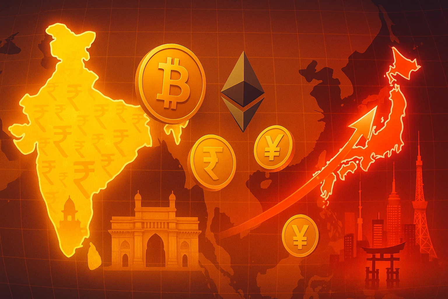 亞太地區加密貨幣採用報告：印度遙遙領先，日本成長最強勁