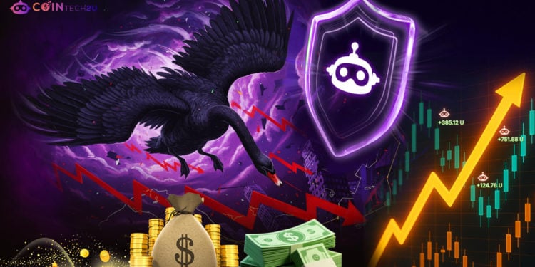CoinTech2u-blackswan-profit-banner | 動區動趨-最具影響力的區塊鏈新聞媒體 幣圈「1011」黑天鵝中的黑馬 — CoinTech2u AI 逆勢盈利,戰勝加密市場崩盤