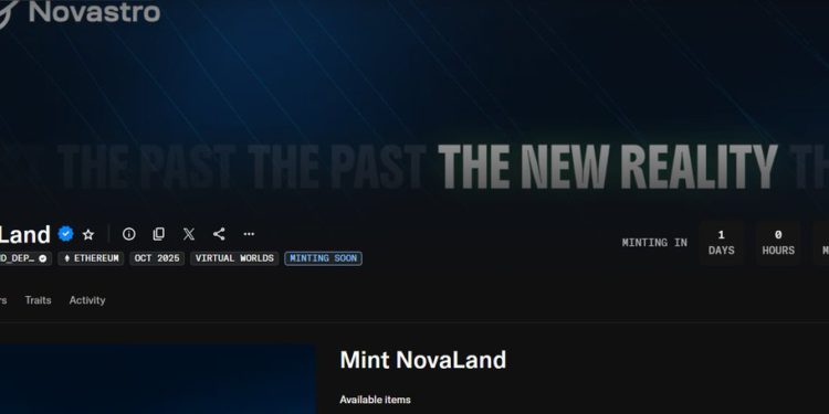 Novastro 即將在 OpenSea 平台推出其名為「NovaLand」的創世 NFT 系列