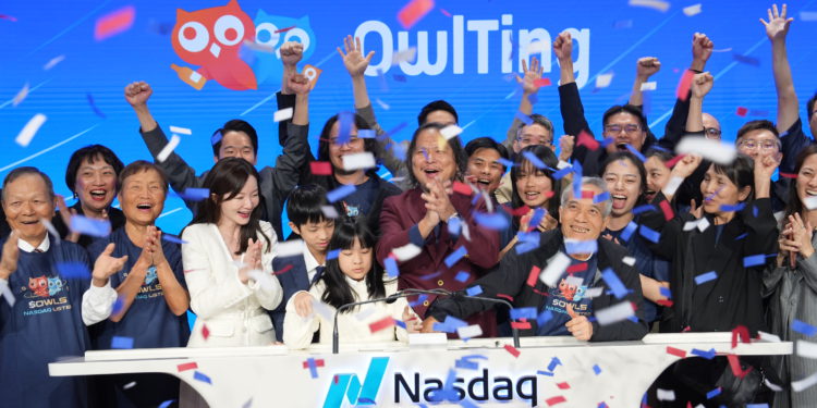 OwlTing | 動區動趨-最具影響力的區塊鏈新聞媒體 台灣奧丁丁集團 納斯達克上市「大漲觸熔斷」,隨後價格快速回落