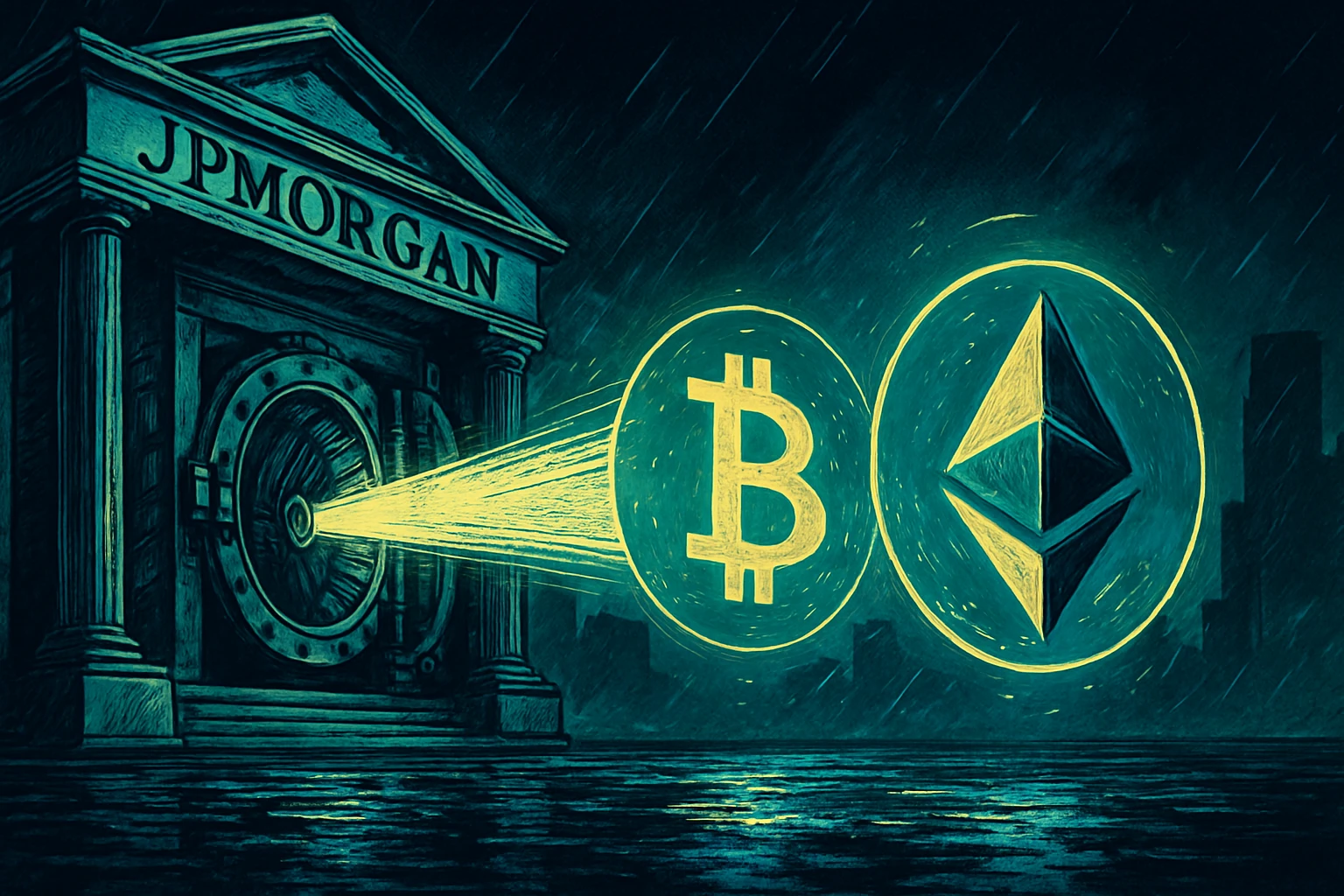 彭博：摩根大通將接受比特幣、以太坊作為機構貸款抵押品，開啟華爾街新紀元