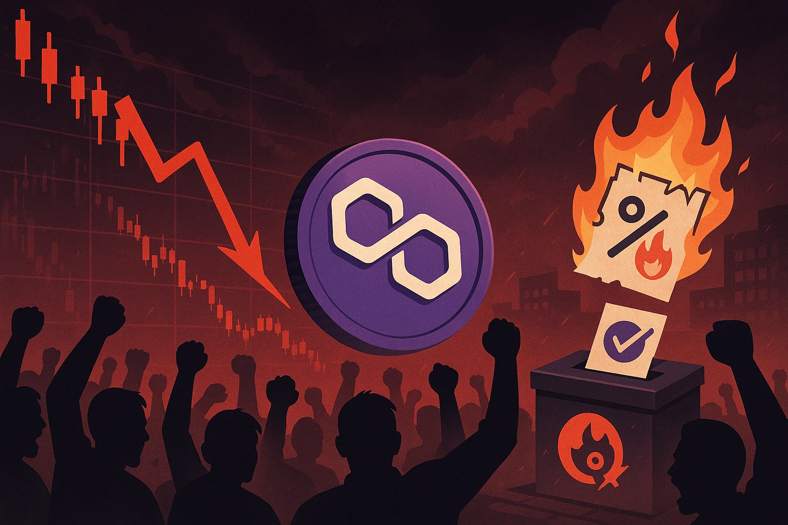 Polygon 跌破熊市低點「社群暴怒」，提案取消2%通膨回購銷毀