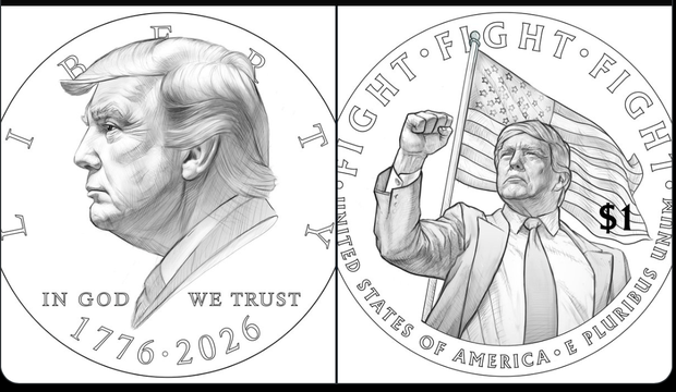 多自戀？財政部擬發行印有「川普肖像」1 美元貨幣，公然違反聯邦法律