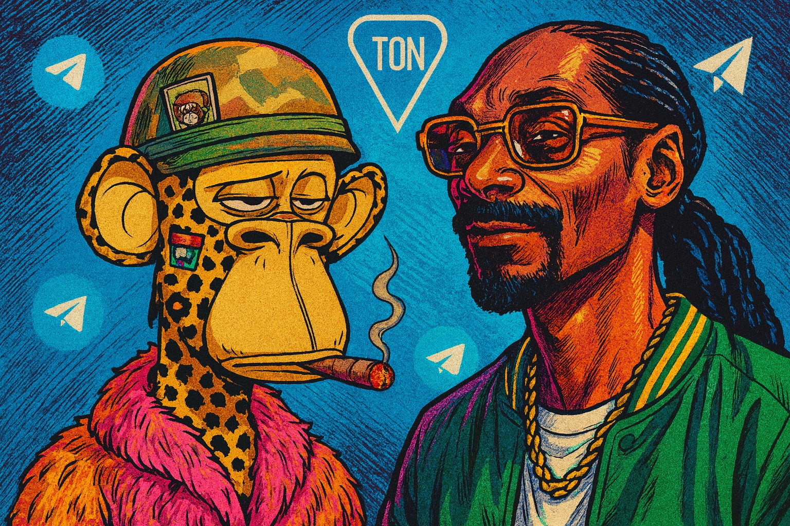 Snoop Dogg 與 Bored Ape Yacht Club 於 Telegram 上與 @mint 推出動畫頭像