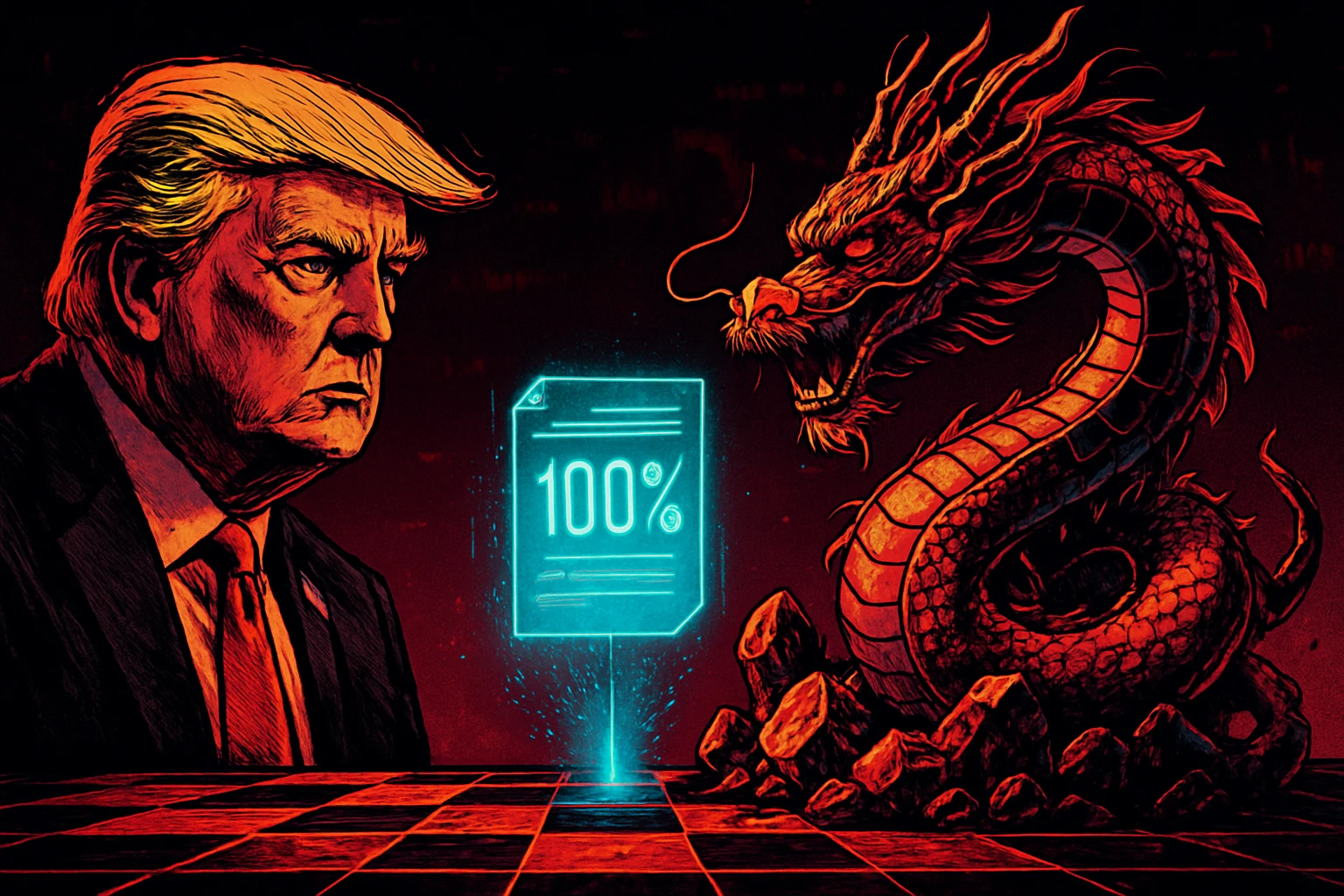 川普證實「與中國打貿易戰」：China對抗全世界，100%關稅是必要防御