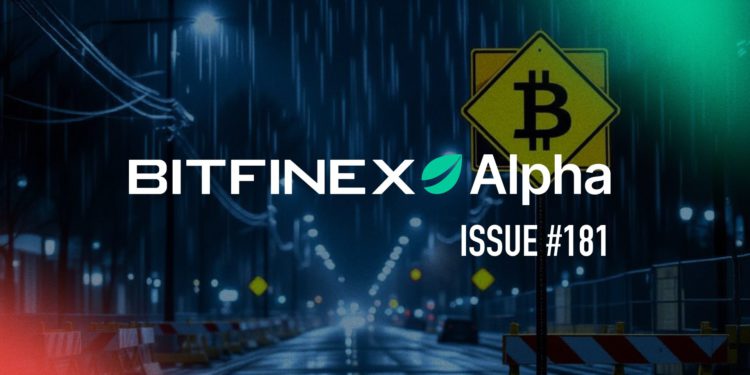 Bitfinex Alpha 週報 #181》比特幣跌破9萬美元，測試底部區間