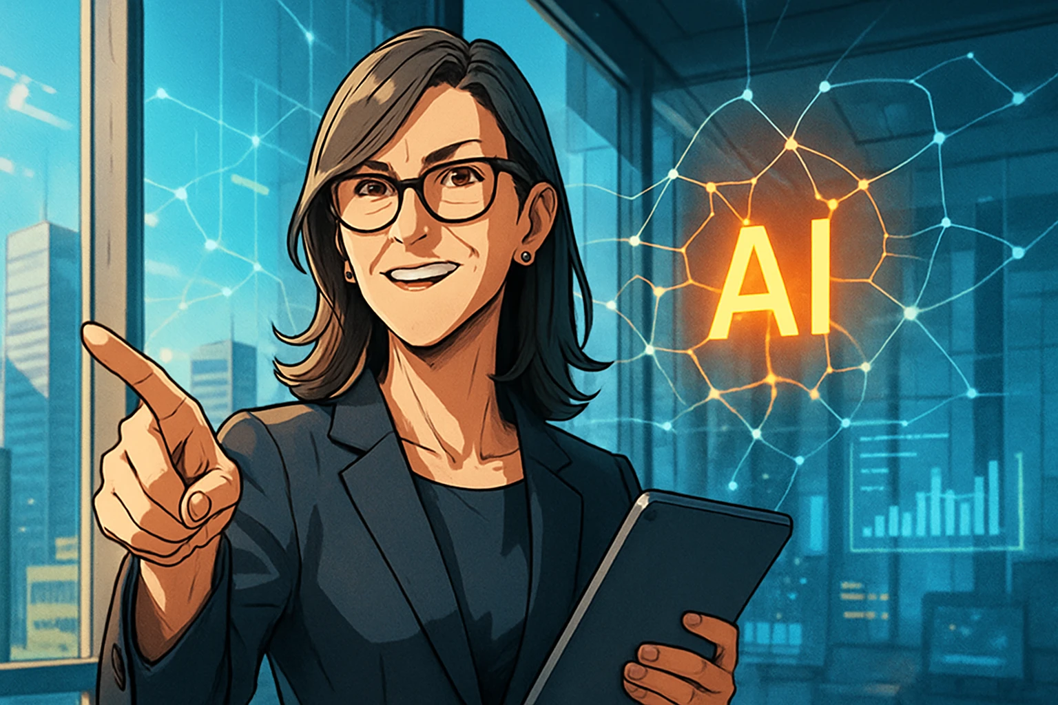 木頭姐表態「AI不是泡沫」： 正在複製網路的財富爆炸時刻