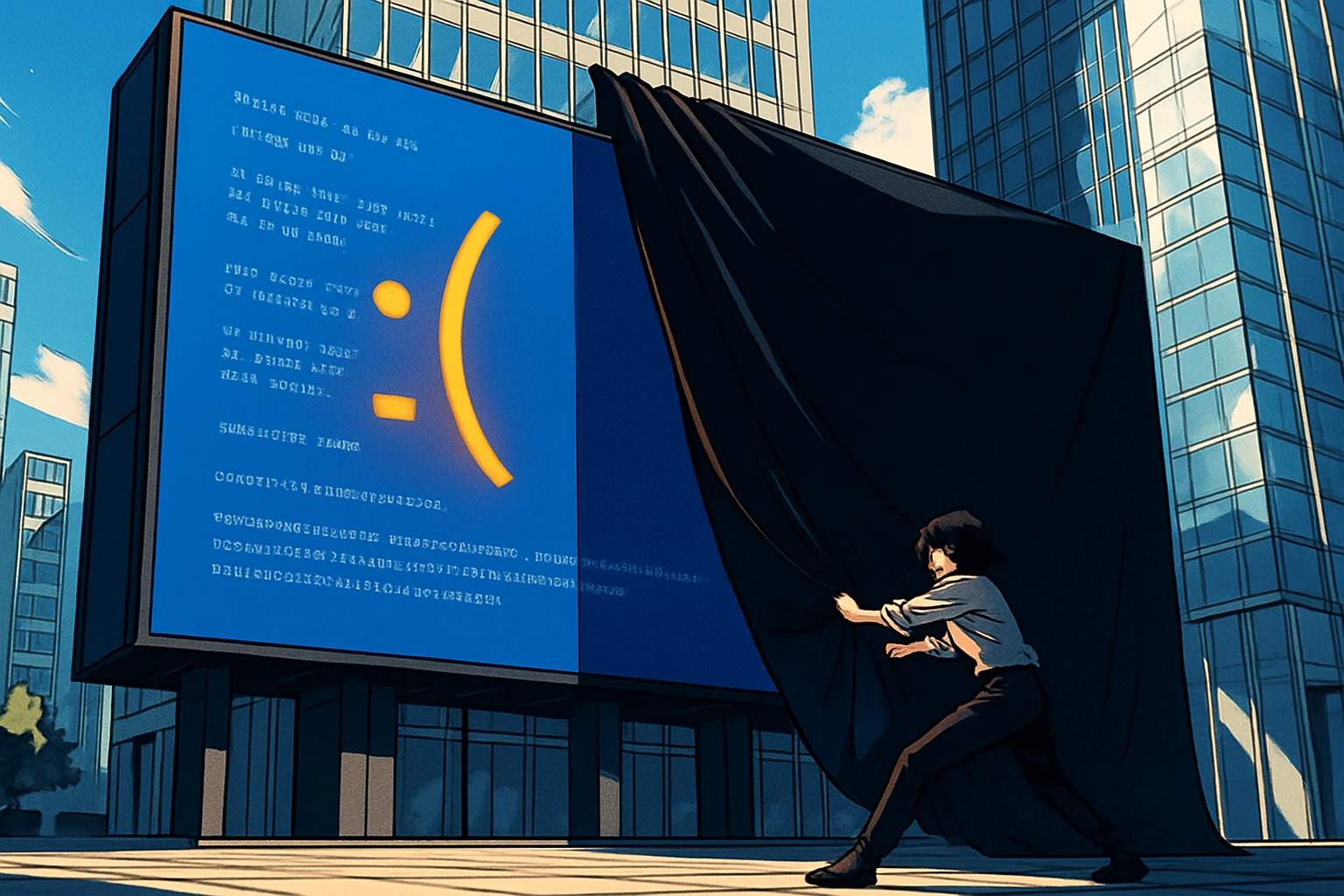 微軟宣布數位看板「藍色當機畫面15 秒就消失」，Windows 11 不會公開丟臉了