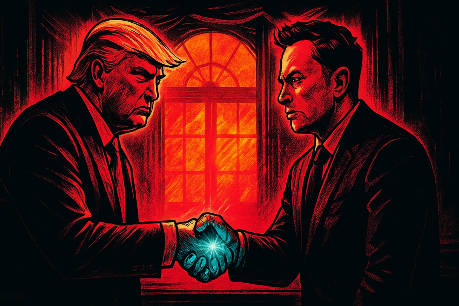 馬斯克重返白宮「握手和好川普」，與提姆庫克、C羅納度、黃仁勳共赴宴會