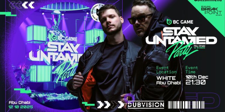 BC.GAME「Stay Untamed」 派對報名人數突破 1200 人，DubVision 與 Mari Ferrari 領銜演出