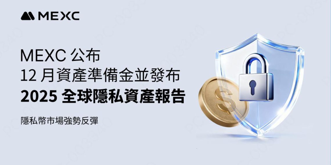 MEXC 公布 12 月資產準備金並發布《2025 全球隱私資產報告》，隱私幣市場強勢反彈