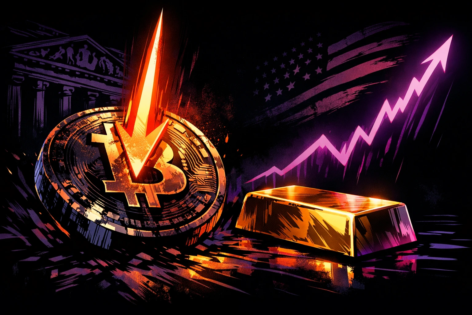 2025 年資產復盤：為何比特幣會大幅跑輸黃金和美股？