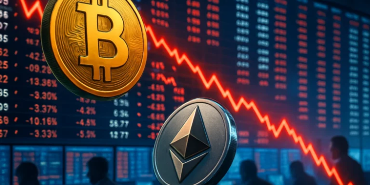 比特幣跌破8.7萬美元、以太坊失守$3000！1011內幕巨鯨浮虧4000萬鎂，麻吉大哥ETH多單七成被清算