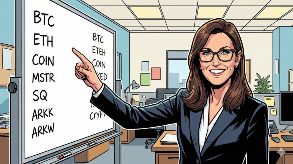 ARK Invest逢低加碼BitMine、Coinbase、Circle等6檔加密股