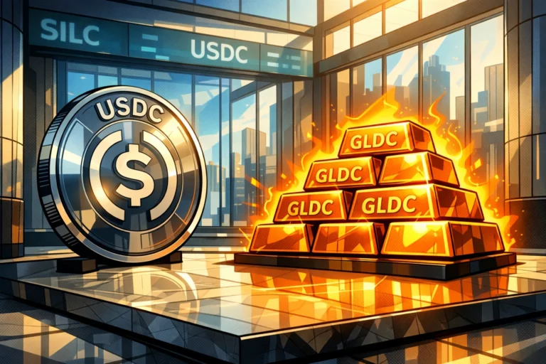 Circle進軍「代幣化貴金屬」市場！推出CircleMetals平台，允許USDC直接兌換代幣化黃金與白銀