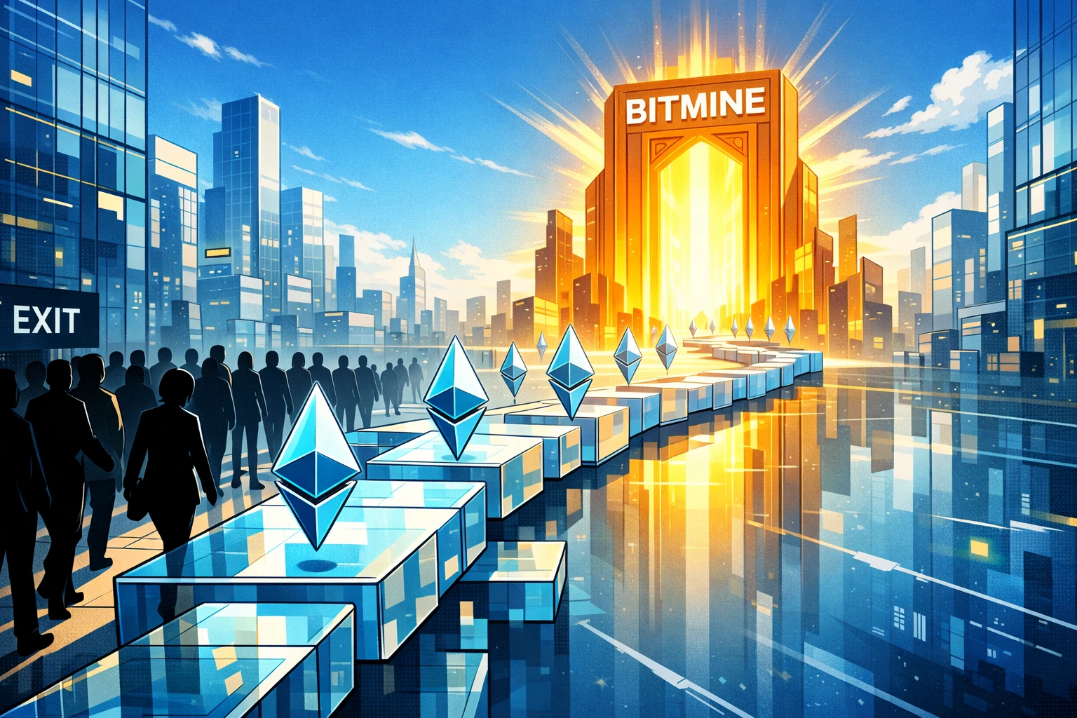 以太坊觸底暴漲前訊號？排隊質押暴增74萬ETH，足足是退出量兩倍