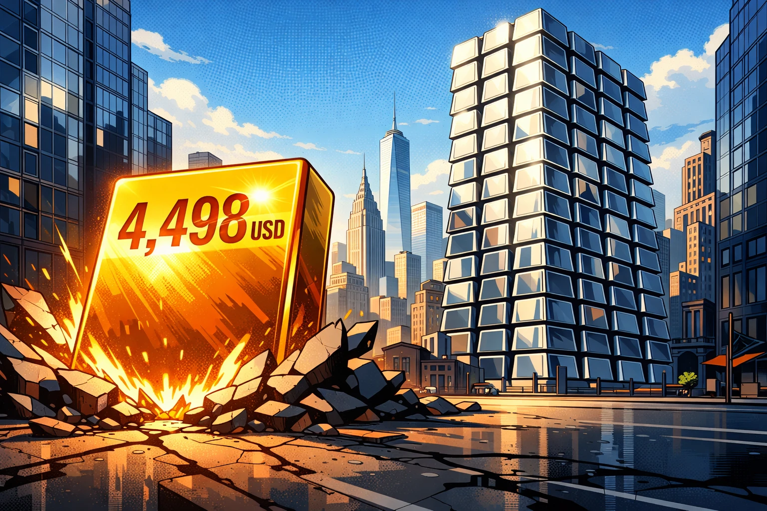 黃金又創新高4498美元，摩根大通認避險需求強很快衝5055鎂