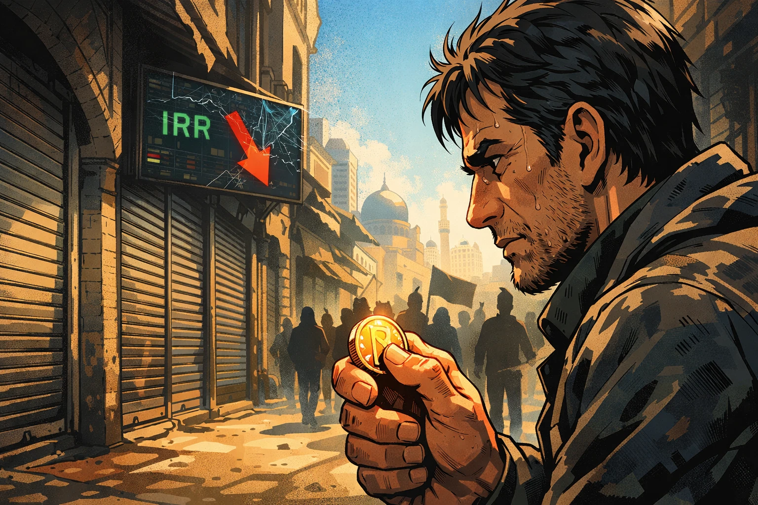 伊朗通膨炸裂「35年貶值2萬倍」央行總裁下台，民眾罷工擁抱比特幣與黃金