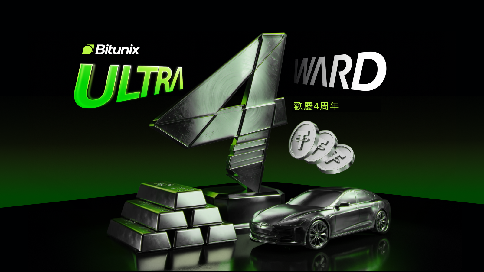 Bitunix 交易所迎來四週年 推出「Ultra 4ward」 4 百萬 USDT 獎勵活動