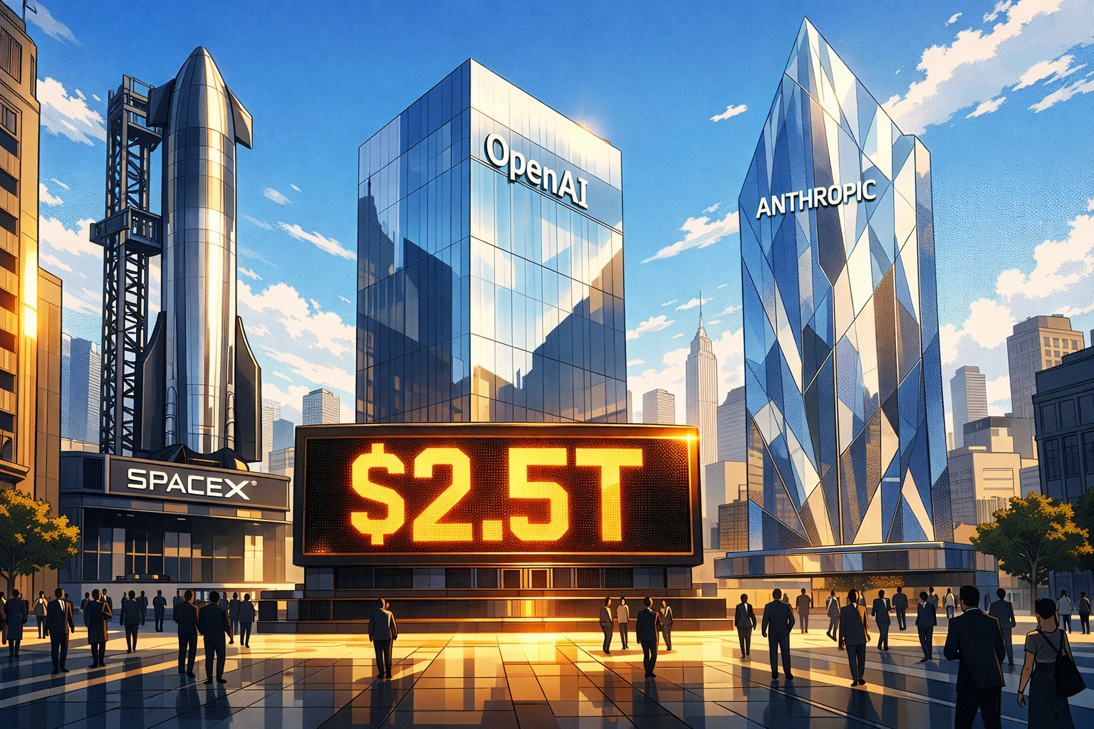 史上最大IPO造富運動要開始了:SpaceX、OpenAI、Anthropic三巨頭領跑