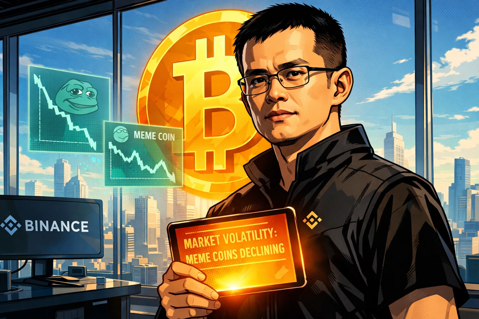 CZ高喊「別盲買我推文內容出現的同名Meme」，大機率會賠！