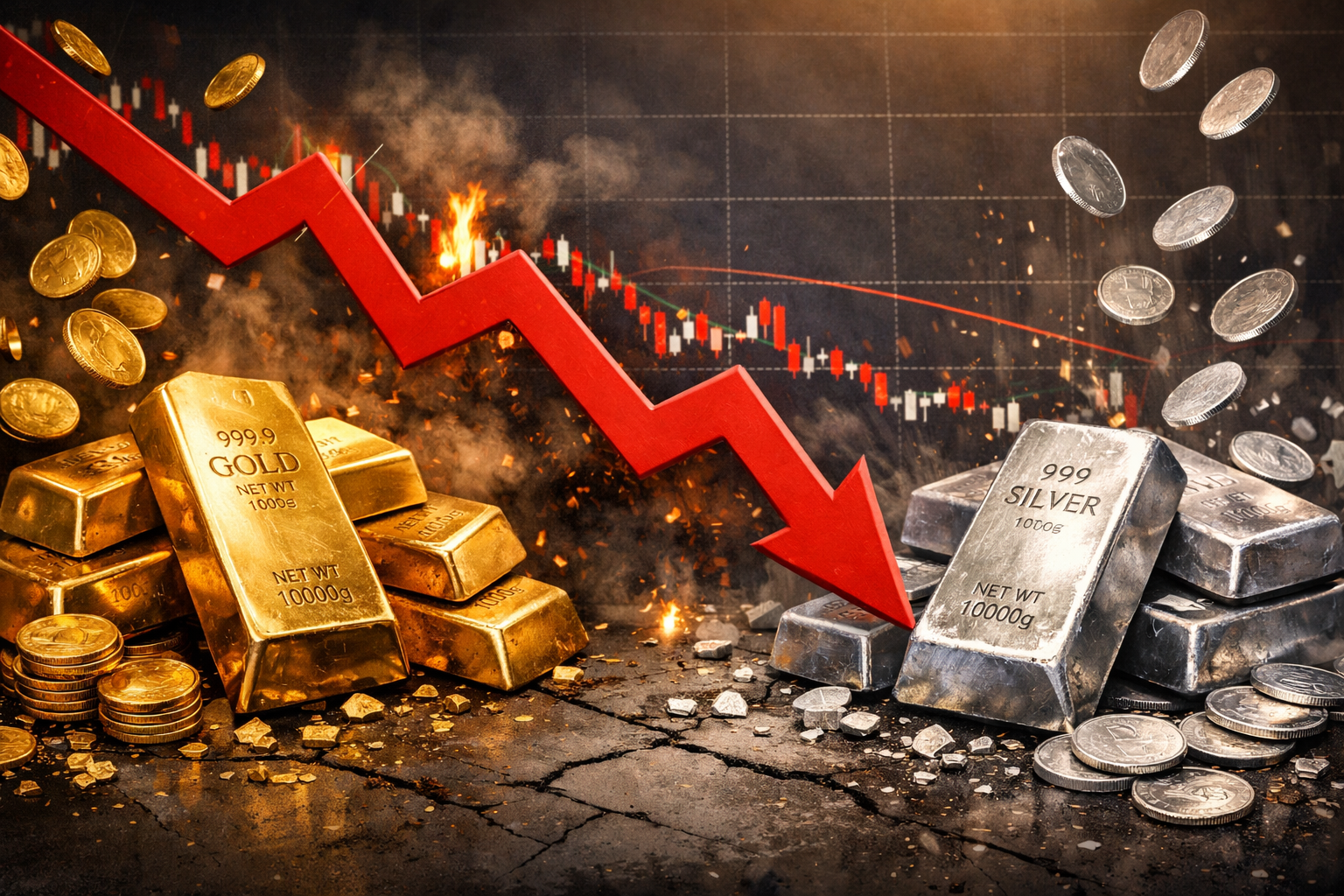 黃金、白銀二度跳水、比特幣插針 8.1 萬美元，全網超 27 萬人慘爆倉