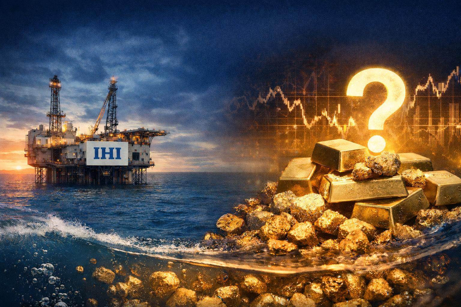 日本 IHI 正研發「海水煉黃金術」，真技術突破還是神話敘事？