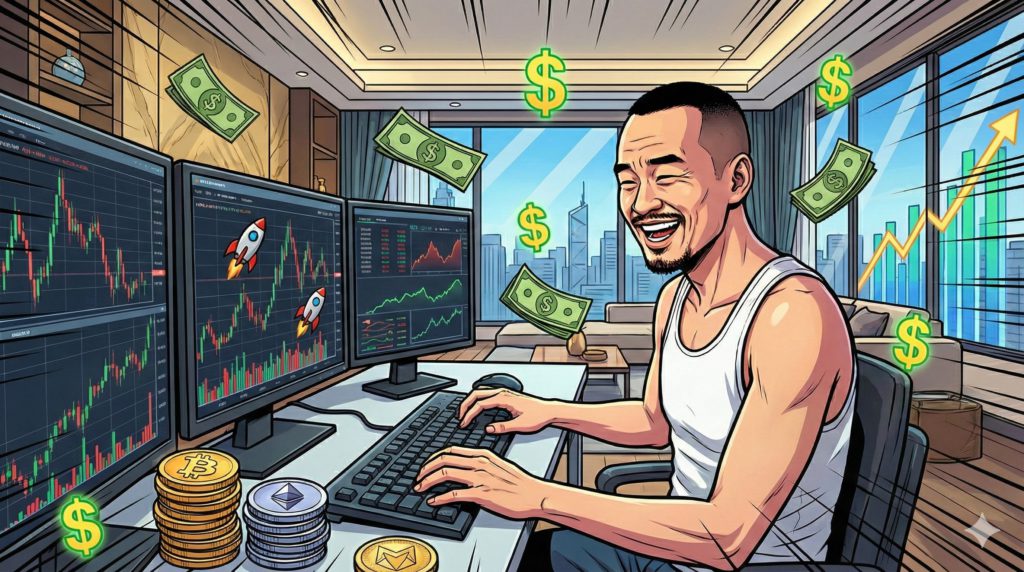 麻吉大哥「多頭王不投降」單週獲利153萬美元!重倉轉戰以太坊與 HYPE