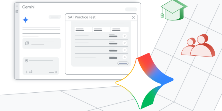 Gemini 上線免費「SAT 模擬考」功能，AI 家教提供個人化學習指南