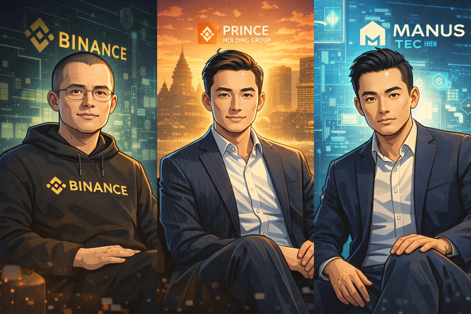 三位CZ的不同故事:幣安趙長鵬、太子集團陳志、Manus CZ Chen