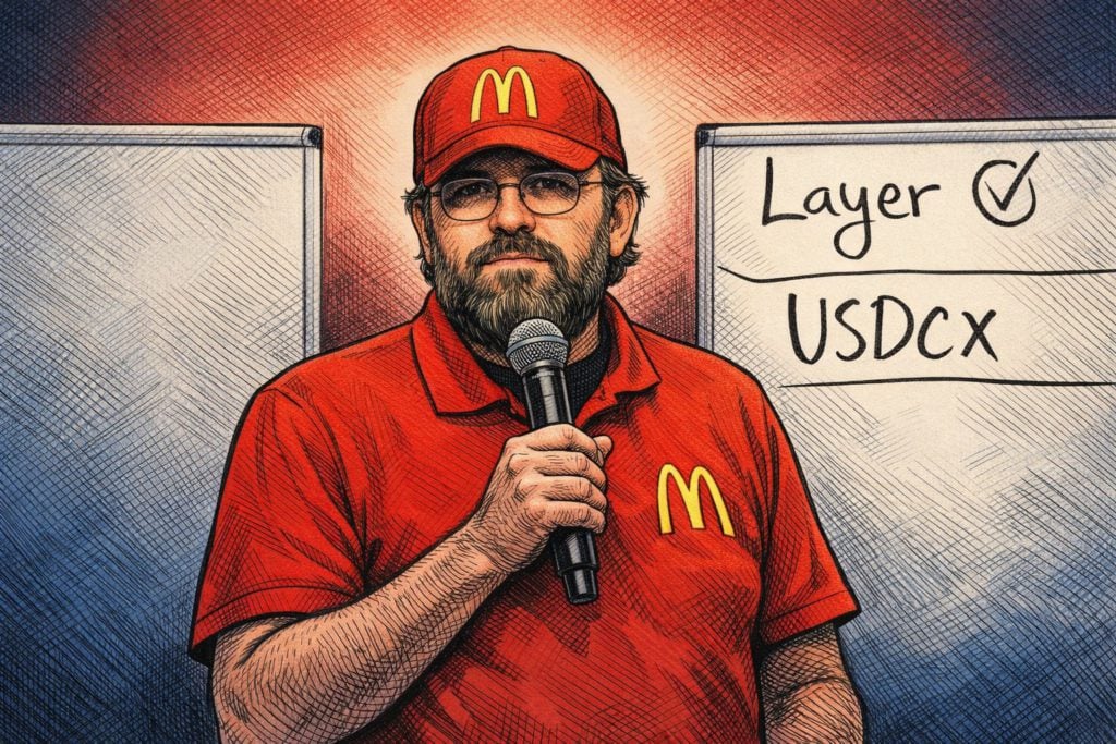 好笑嗎？Cardano創辦人穿麥當勞制服上Consensus大會，宣布LayerZero將接入ADA