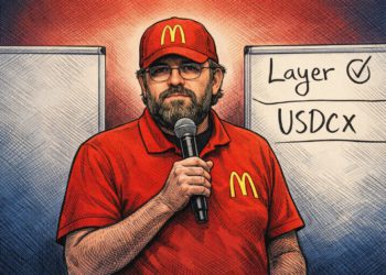 好笑嗎？Cardano創辦人穿麥當勞制服上Consensus大會，宣布LayerZero將接入ADA