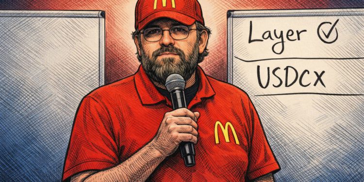 好笑嗎？Cardano創辦人穿麥當勞制服上Consensus大會，宣布LayerZero將接入ADA