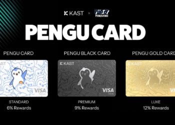 胖企鵝推出 Visa 卡「Pengu Card」最高 12% 回饋，Pudgy Penguins 開始搶銀行的生意