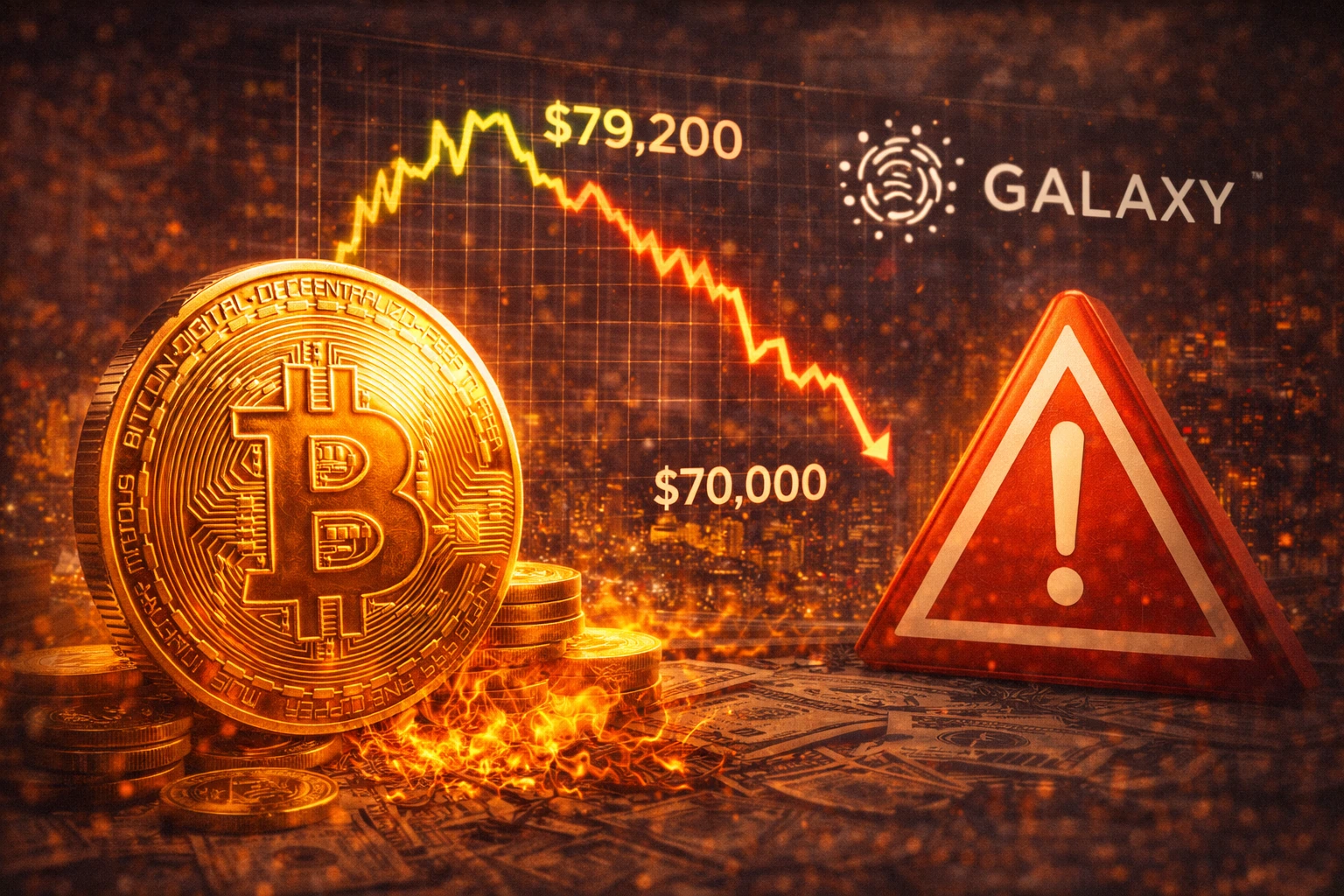 比特幣回彈79200美元「空單爆倉2.3億」，Galaxy警告：將持續走落下探70000