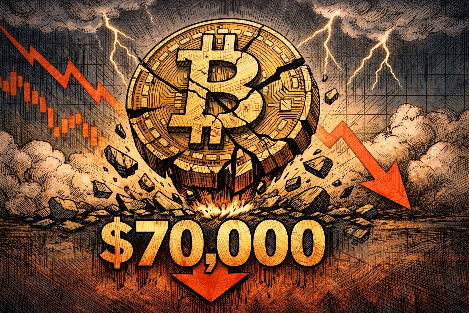 比特幣跌破7萬美元大關！回到2024年11月水準，川普任期漲幅全部回吐