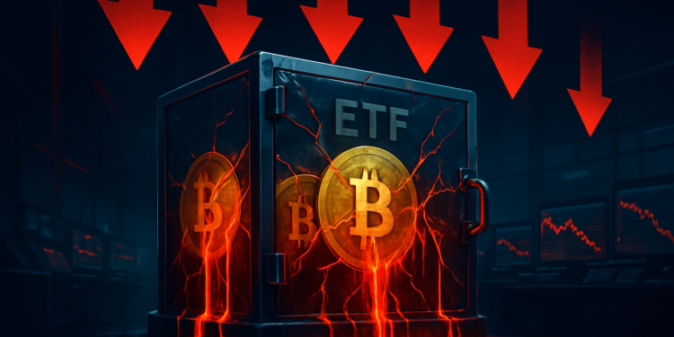 btc-etf-outflow-cover | 動區動趨-最具影響力的區塊鏈新聞媒體 比特幣ETF連五週流出38億鎂創紀錄!IBIT 狂被贖回 21 億,機構信心正崩塌?